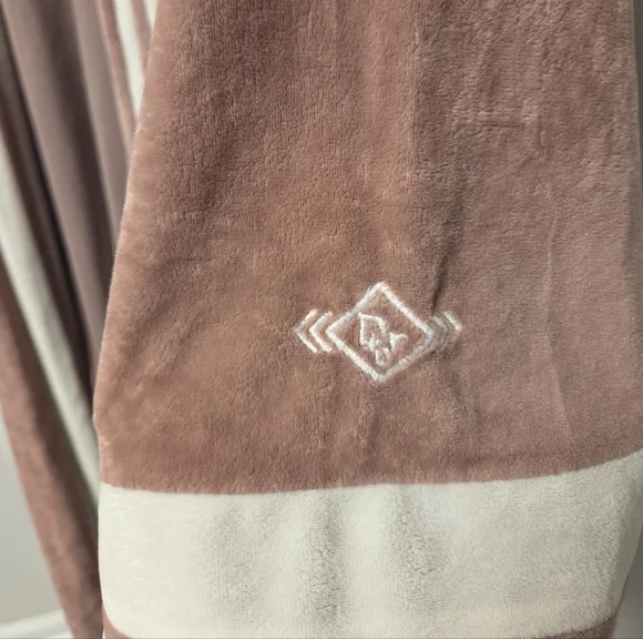 Christian Dior, vintage Mauve Brown and Cream Robe - Picture 7 of 12